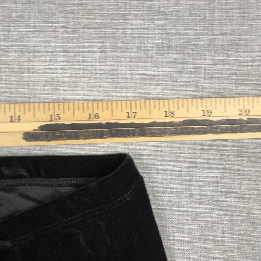 Eileen Fisher Velour Leggings Womens XL Black Ankle Stretch Velvet - Picture 8 of 9